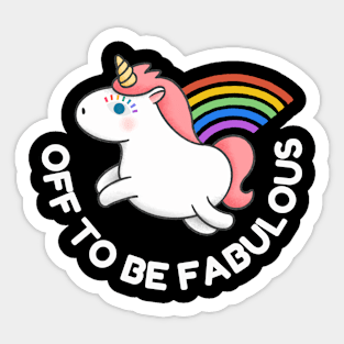 UNICORN FABULOUS Sticker